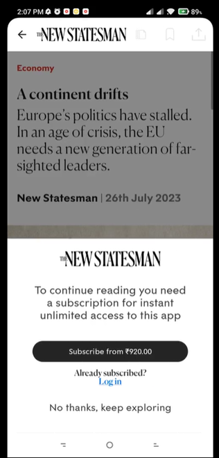 How Do I Link My Subscription With The App New Statesman 7820